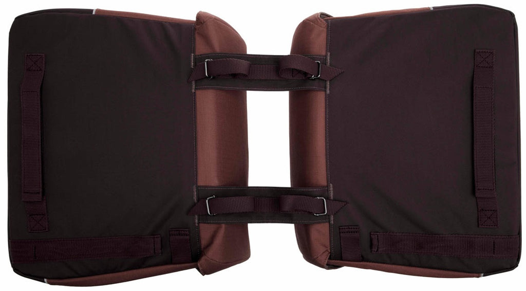 Dubbele fietstas New Looxs Joli 37 liter 38 x 18 x 29 cm (2x) - burgundy/rust