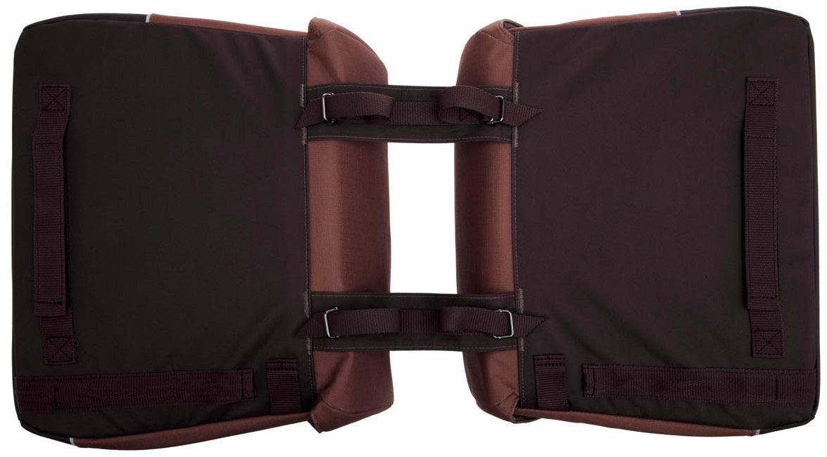 Dubbele fietstas New Looxs Joli 37 liter 38 x 18 x 29 cm (2x) - burgundy/rust