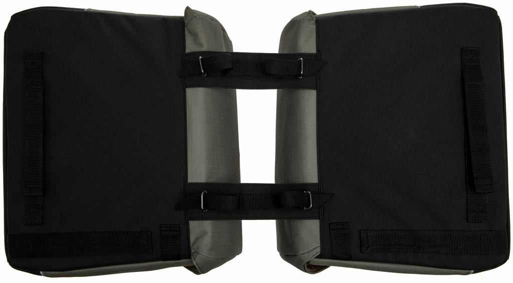 Dubbele fietstas New Looxs Joli 37 liter 38 x 18 x 29 cm (2x) - zwart/groen