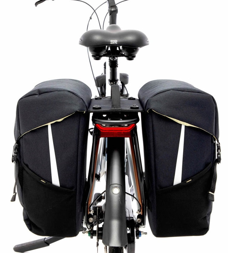 Dubbele fietstas New Looxs Sports MIK 40 liter 32 x 18 x 40 cm (2x) - zwart