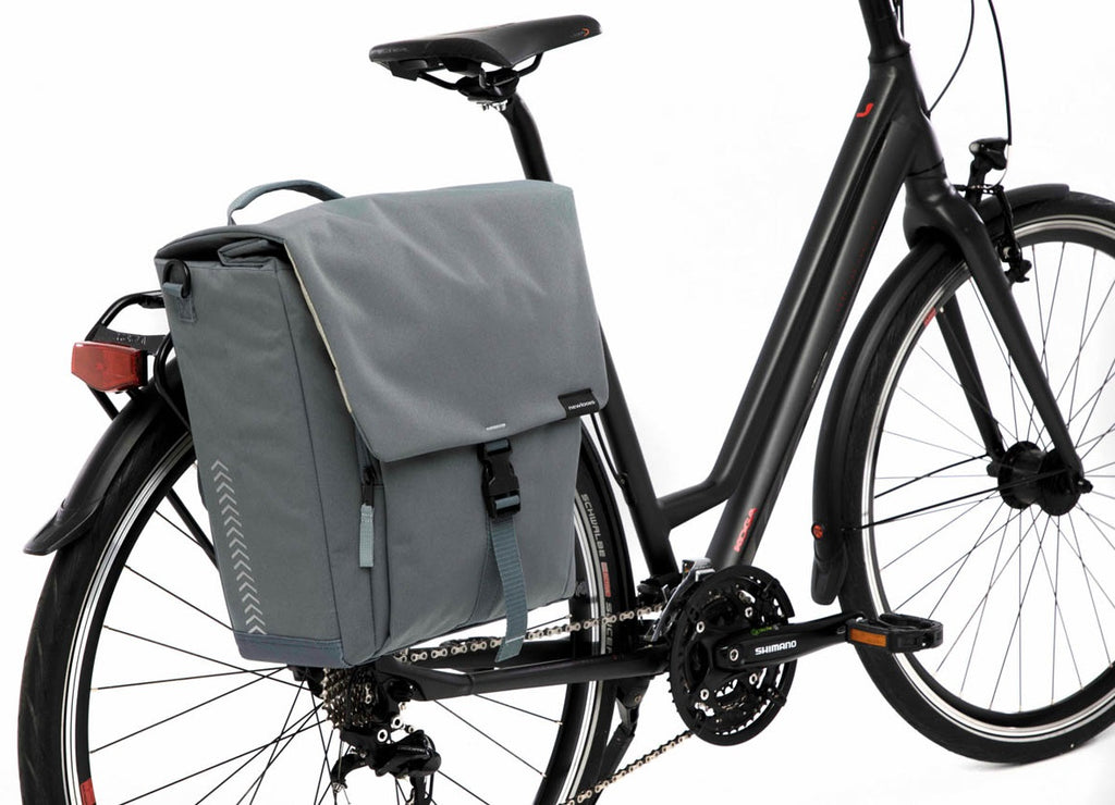Enkele fietstas New Looxs Tulum 16 liter 35 x 17 x 37cm - groen/grijs