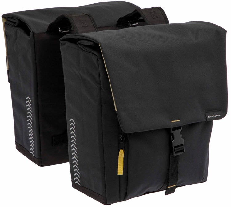 Dubbele fietstas New Looxs Tulum 32 liter 35 x 17 x 37 cm (2x) - zwart