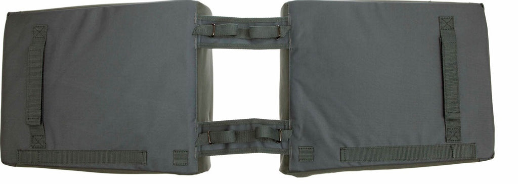 Dubbele fietstas New Looxs Tulum 32 liter 35 x 17 x 37 cm (2x) - grijs/groen