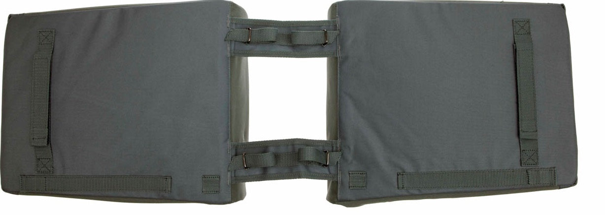 Dubbele fietstas New Looxs Tulum 32 liter 35 x 17 x 37 cm (2x) - grijs/groen