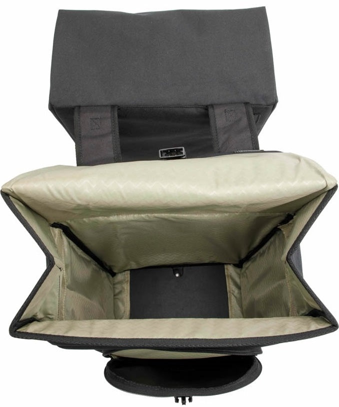 Dubbele fietstas New Looxs Tulum 32 liter 35 x 17 x 37 cm (2x) - zwart afneembaar