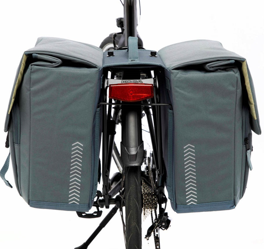 Dubbele fietstas New Looxs Tulum 32 liter 35 x 17 x 37 cm (2x) - zwart afneembaar
