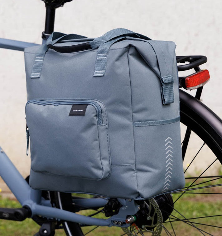 Fietsshopper New Looxs Tulum Camella 26 liter 36 x 22 x 36 cm - grijs/groen