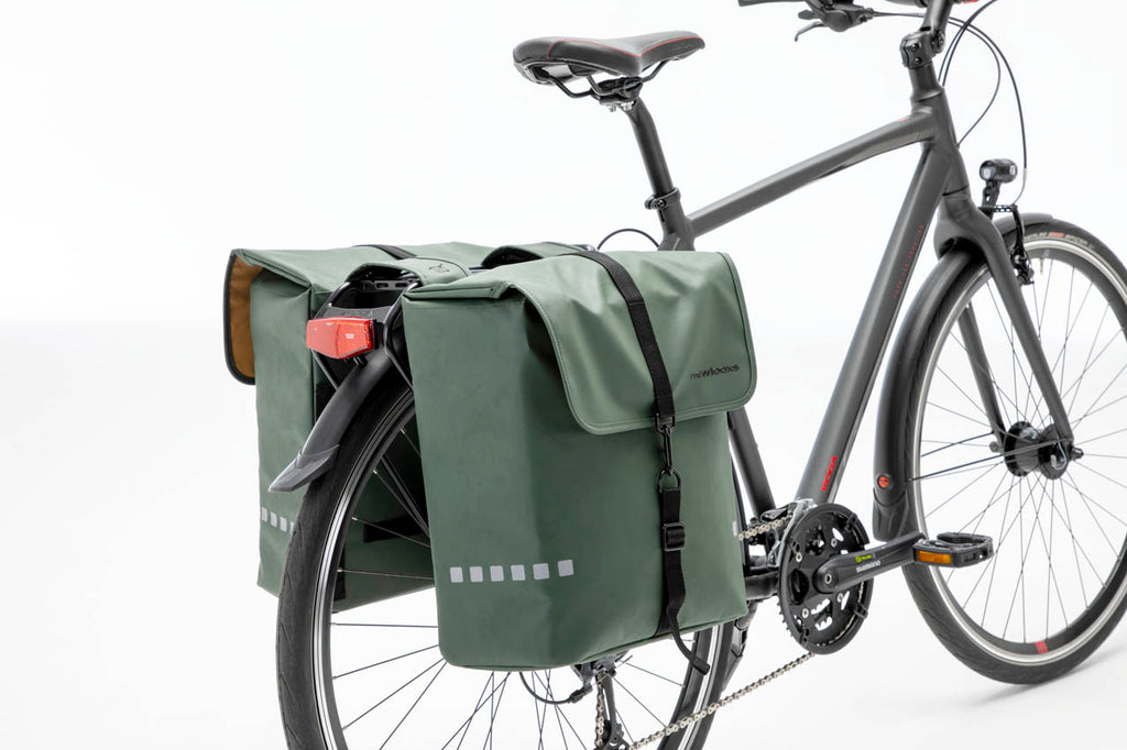 Dubbele fietstas New Looxs Odense 39 liter 34 x 16 x 38 (2x) - donkerblauw