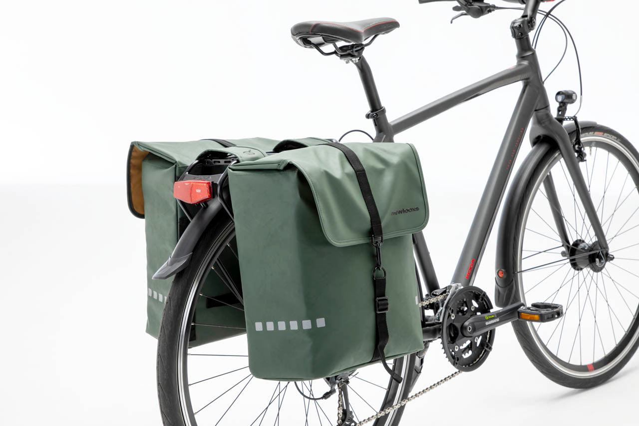 Dubbele fietstas New Looxs Odense 39 liter 34 x 16 x 38 (2x) - donkerblauw
