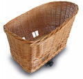 Rieten hondenfietsmand Basil Pasja large 50cm met snelsluiting 50 x 42 x 33 cm
