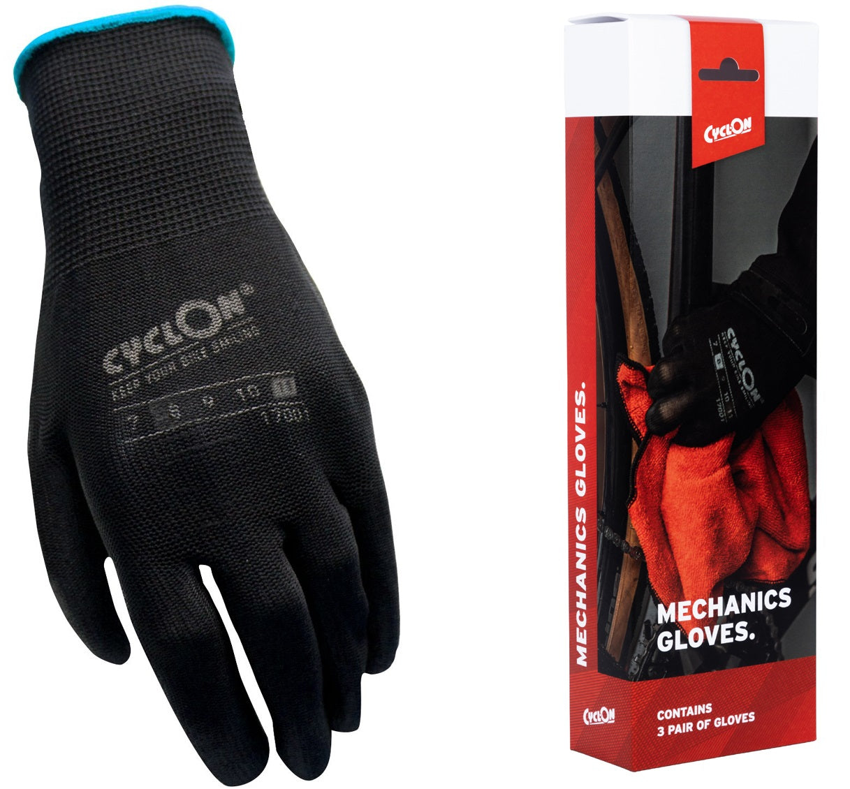 Montagehandschoenen CyclOn M11 - blauw (20 paar)