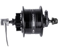 Dynamonaaf 36 gaats Shimano HD-3D32 3 Watt - voor 6-bouts remschijf - snelspanner - zwart