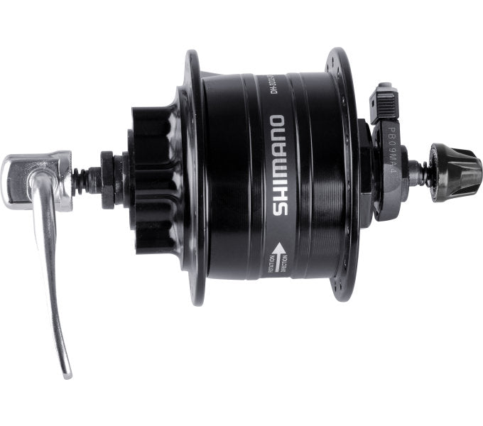 Dynamonaaf 32 gaats Shimano HD-3D32 3 Watt - voor 6-bouts remschijf - snelspanner - zwart