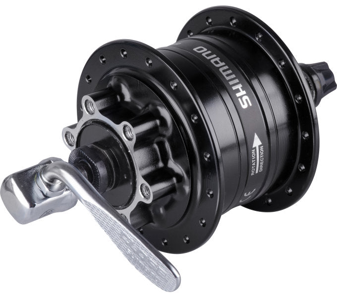 Dynamonaaf 32 gaats Shimano HD-3D32 3 Watt - voor 6-bouts remschijf - snelspanner - zwart
