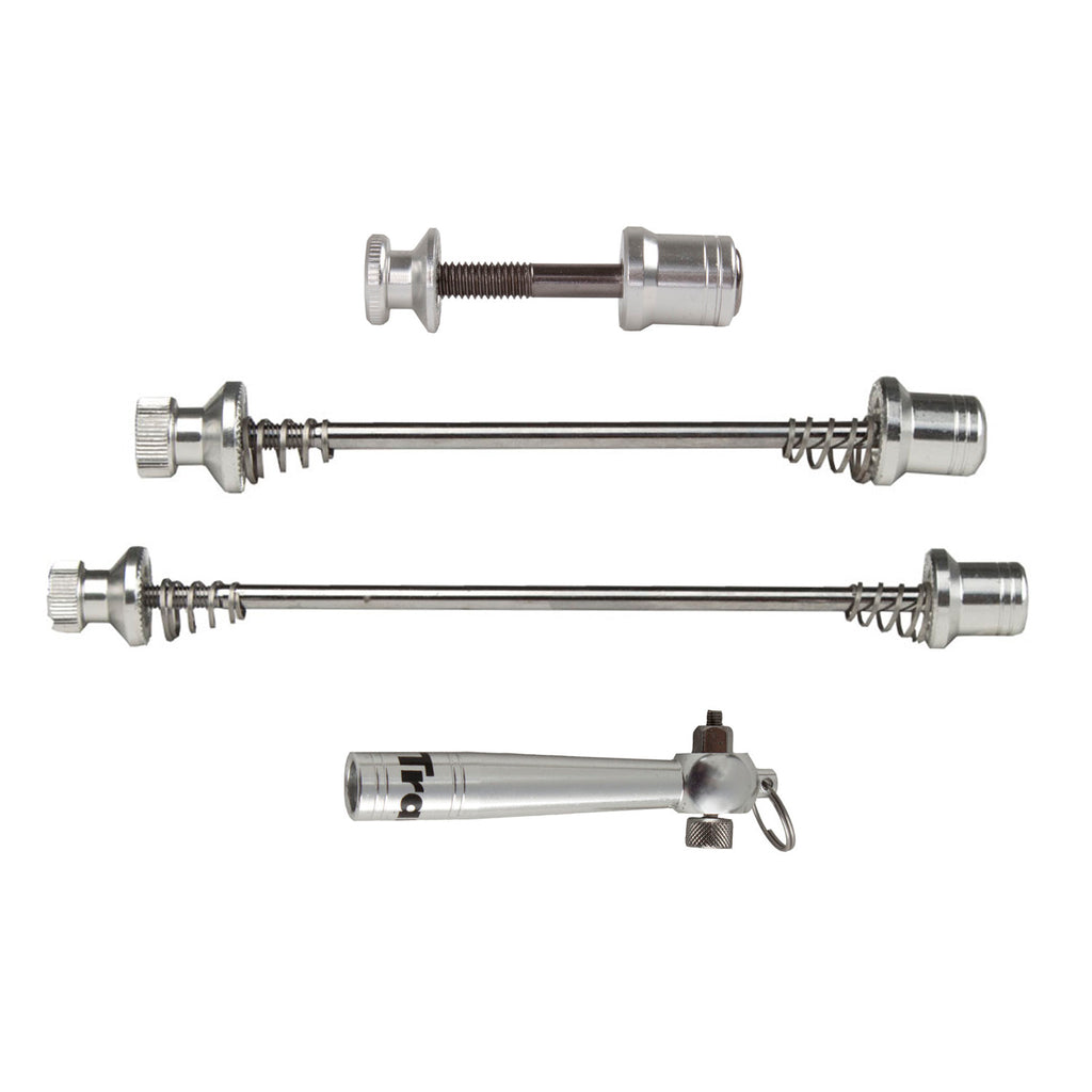 Snelspannerset Tranz X OLD 100 + 130mm - zilver