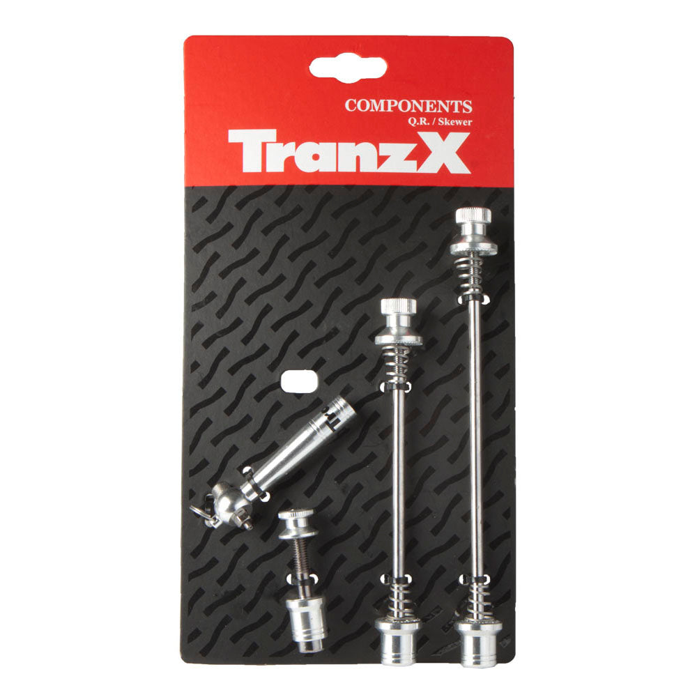 Snelspannerset Tranz X OLD 100 + 130mm - zilver