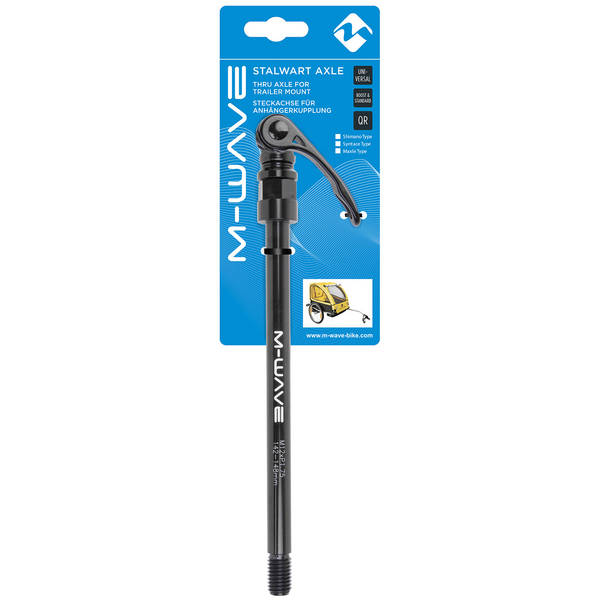 Steekas M-Wave Stalwart Axle Maxle met trailer mount