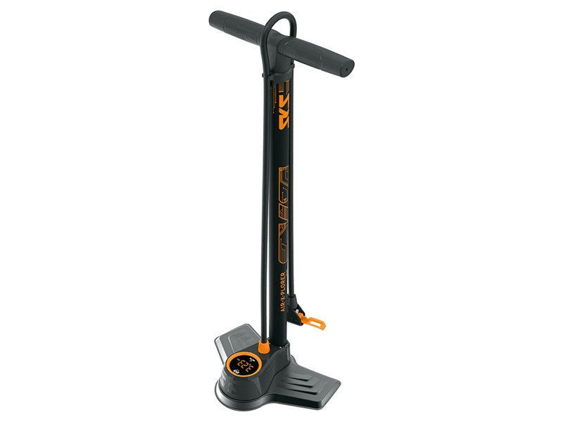 Fietspomp SKS Air-X-Plorer DIGI 10.0 10 Bar - AV, SV, DV (MV EASY)