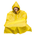 Regenponcho groot volwassen - geel