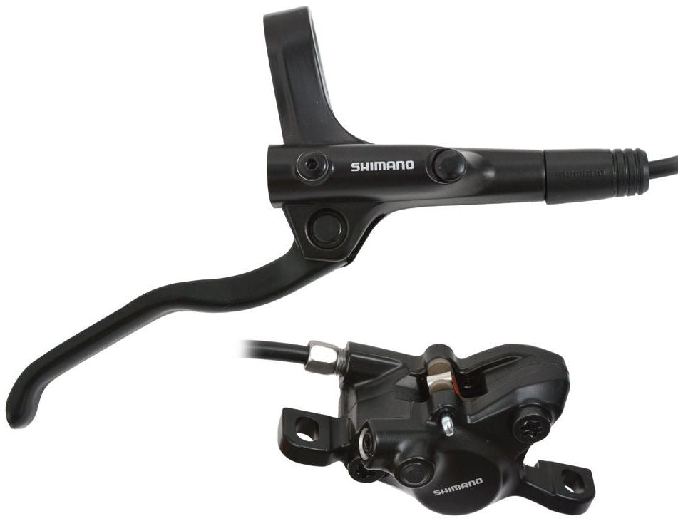 Hydraulische schijfremset Shimano MT200 achter - zonder remschijf - zwart