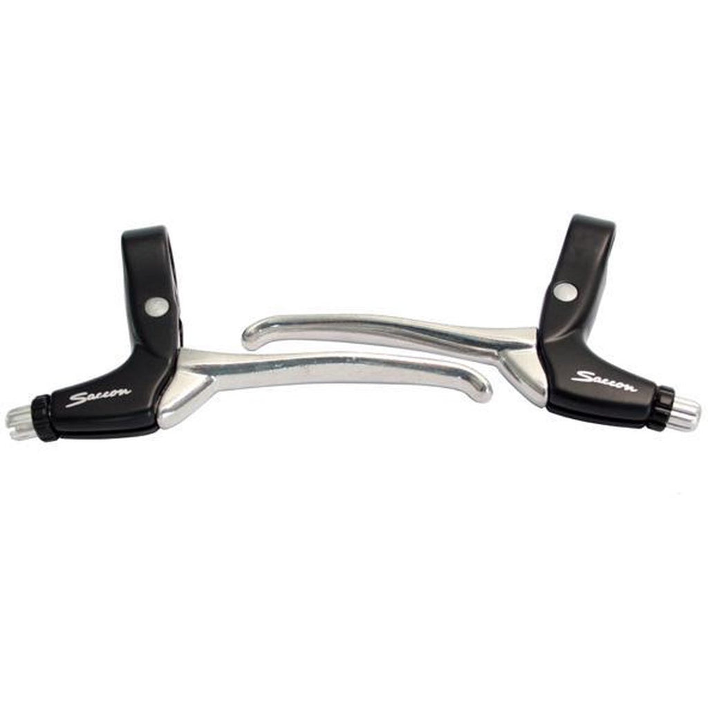 Remgreepset Saccon voor rollerbrake - 4 vingers - zwart / zilver