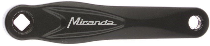 Crankarm rechts Miranda Alfa 1 170mm - zwart gecoat