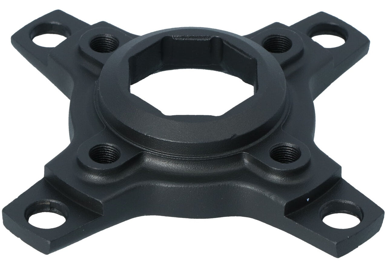 Crank spider Miranda voor Brose Boost motor 4-arm Bcd 58/104 mm  - aluminium zwart