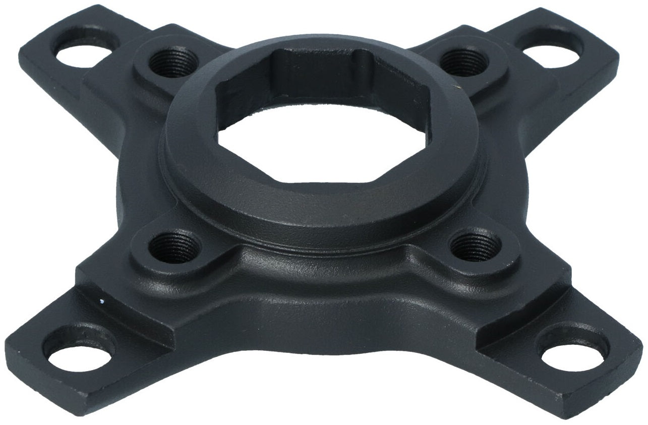 Crank spider Miranda voor Brose Boost motor 4-arm BCD 55/104 mm  - aluminium zwart