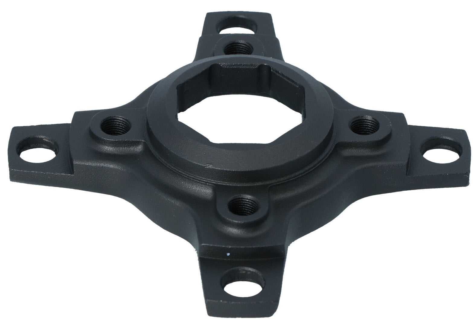 Crank spider Miranda voor Brose Boost motor 4-arm BCD 55/104 mm  - aluminium zwart