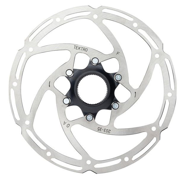 Remschijf Tektro Tr203-35 ø203mm Centerlock - zilver (werkplaatsverpakking)