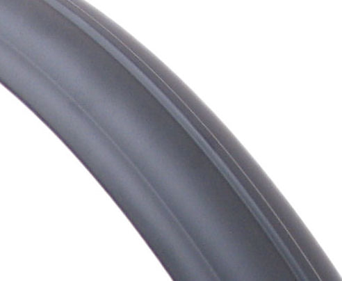 Achterspatbord 28" tour 60 mm breed - mat zwart