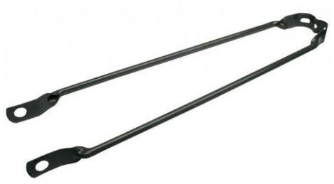 Spatbordstang 24 inch aluminium - zwart