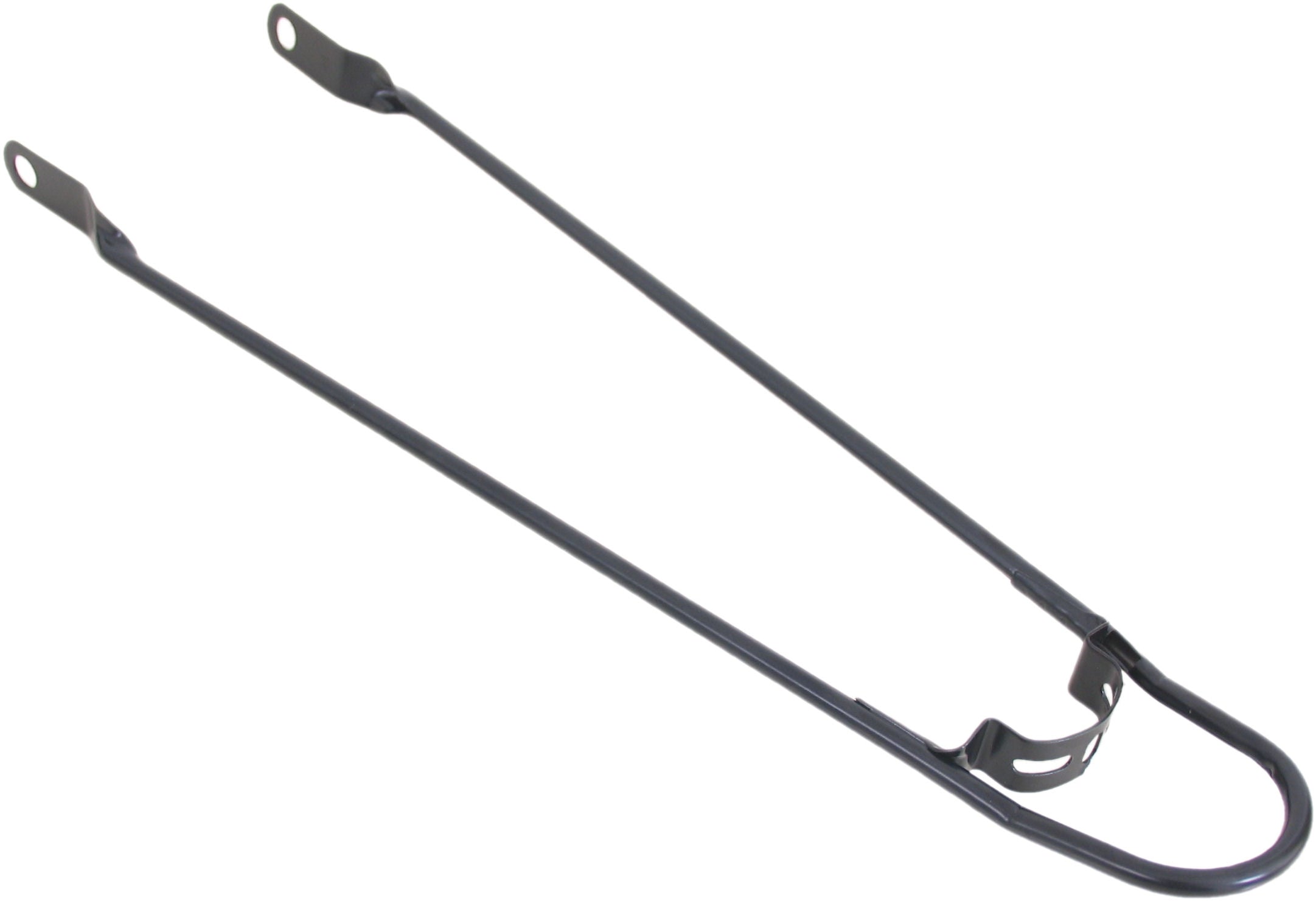 Spatbordstang 28"  met bumper - mat zwart