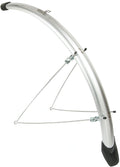 Spatbordset Eurofender Elegance 28" x 46 mm - zilver