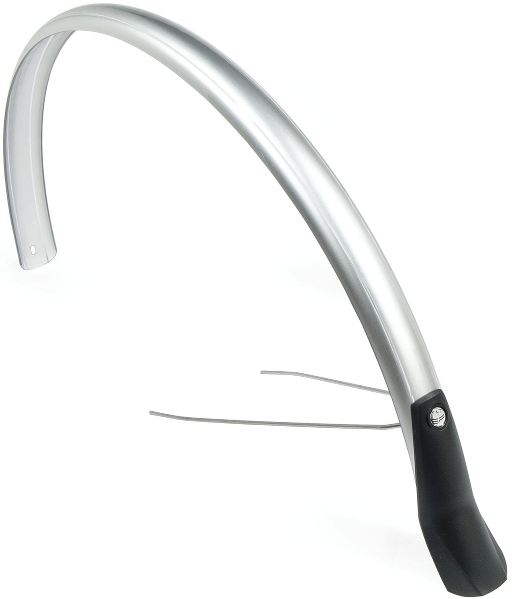 Spatbordset Eurofender Snello 28" x 46 mm - zilver