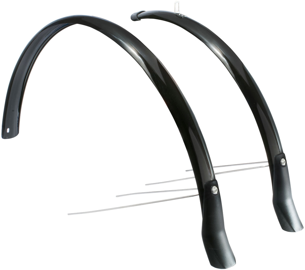 Spatbordset Eurofender Snello 28" x 46 mm - zwart