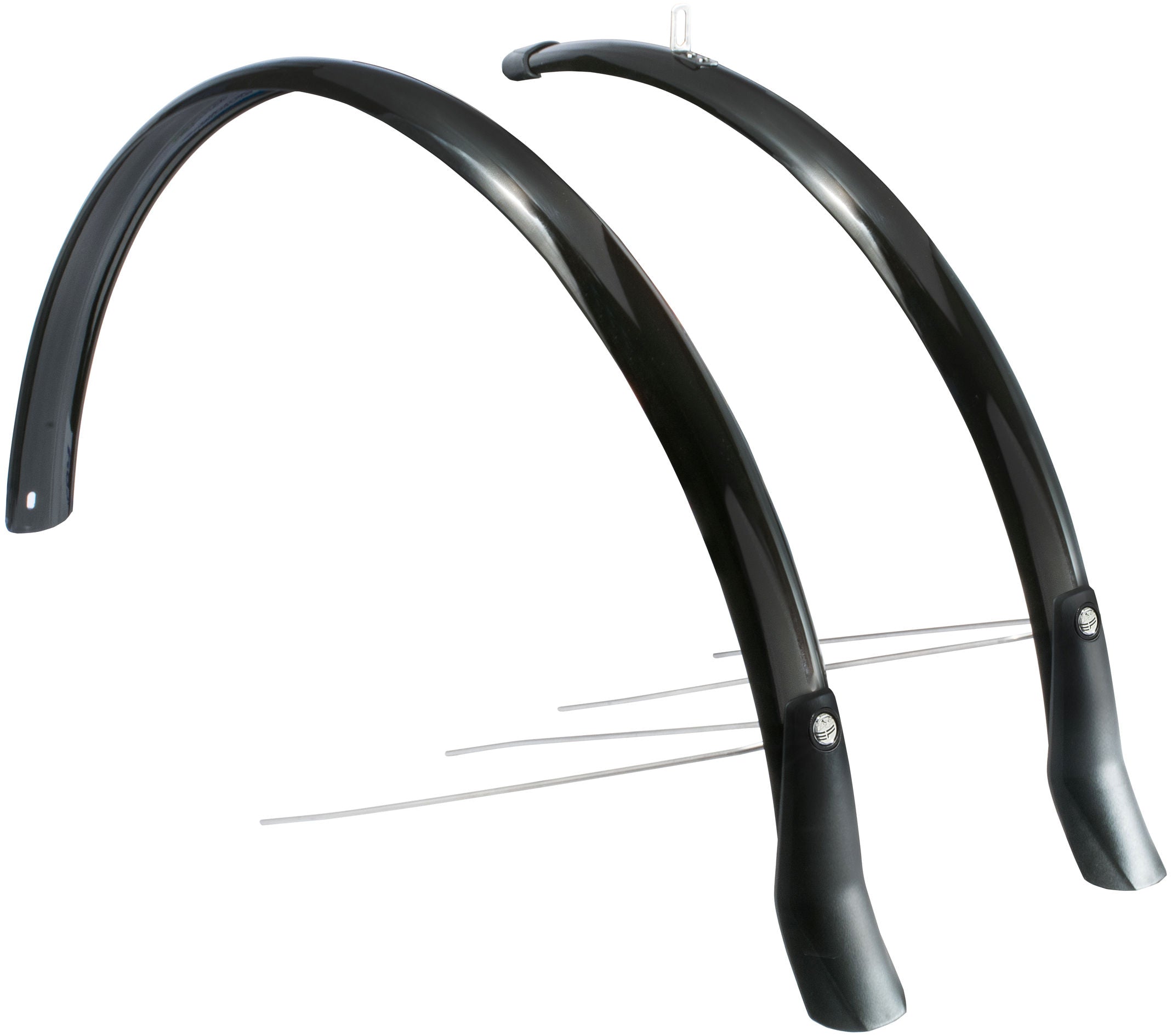 Spatbordset Eurofender Snello 28" x 46 mm - zwart