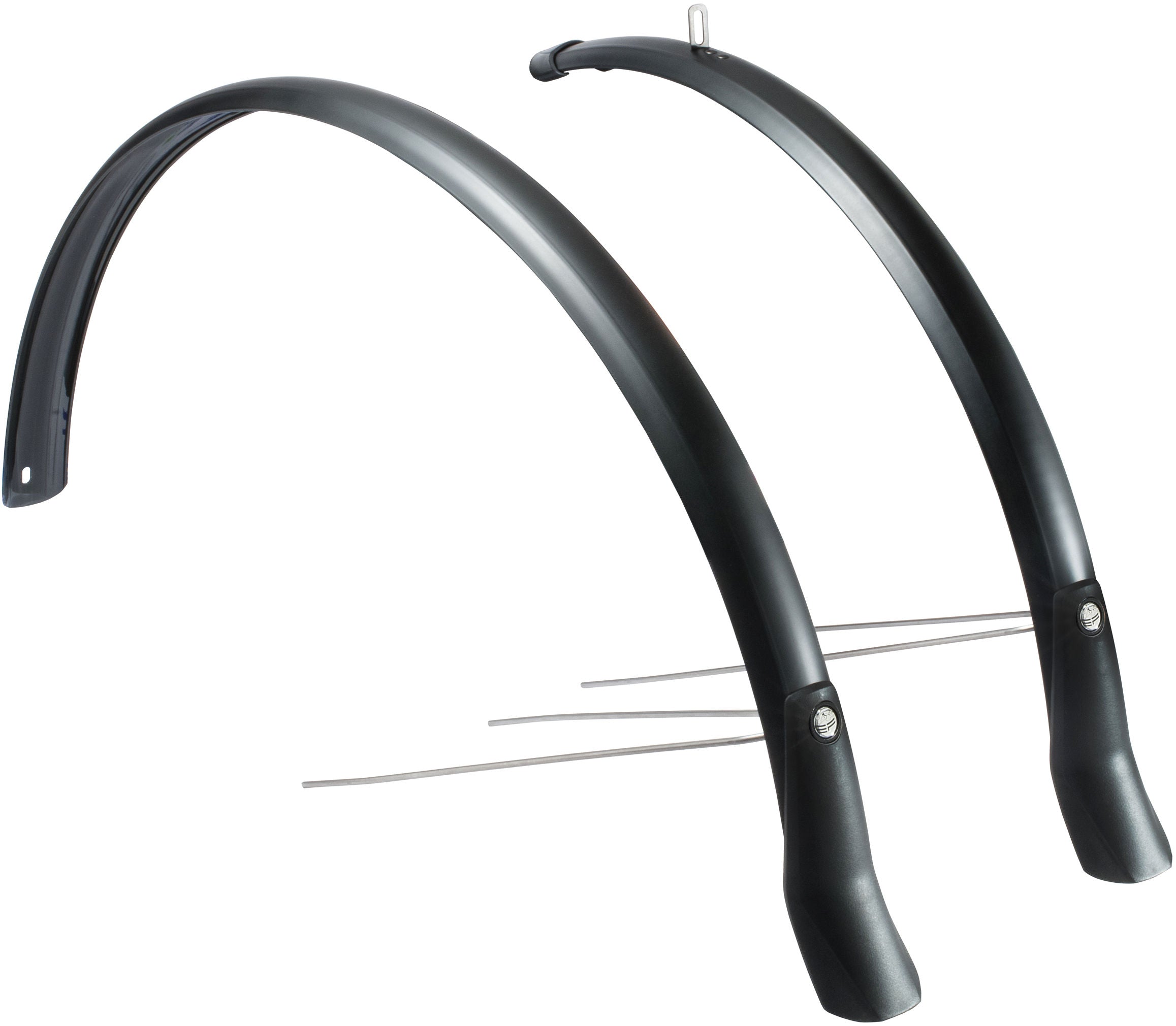 Spatbordset Eurofender Snello 28" x 51 mm - mat zwart
