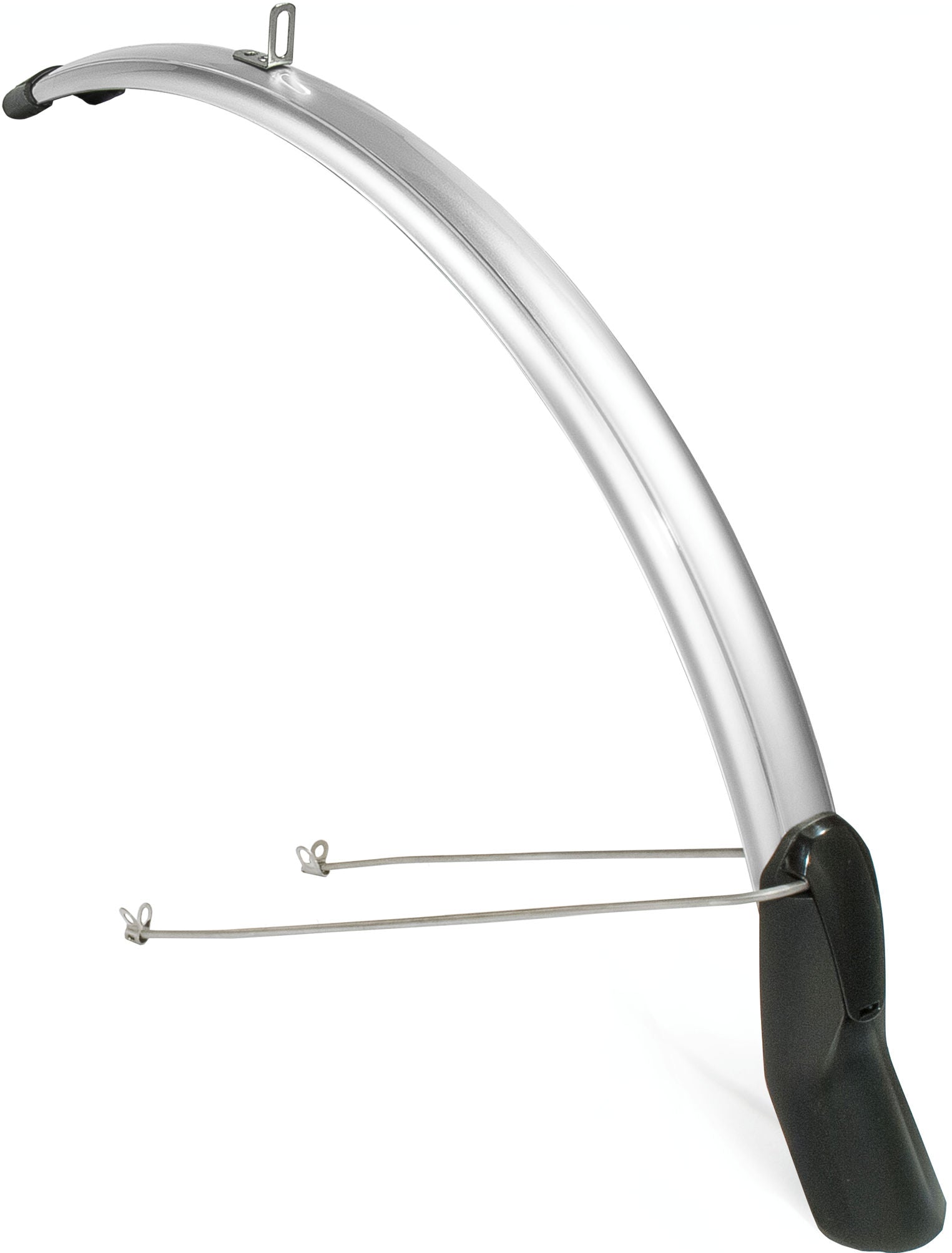 Spatbordset Eurofender Scatto 28" x 51 mm - zilver