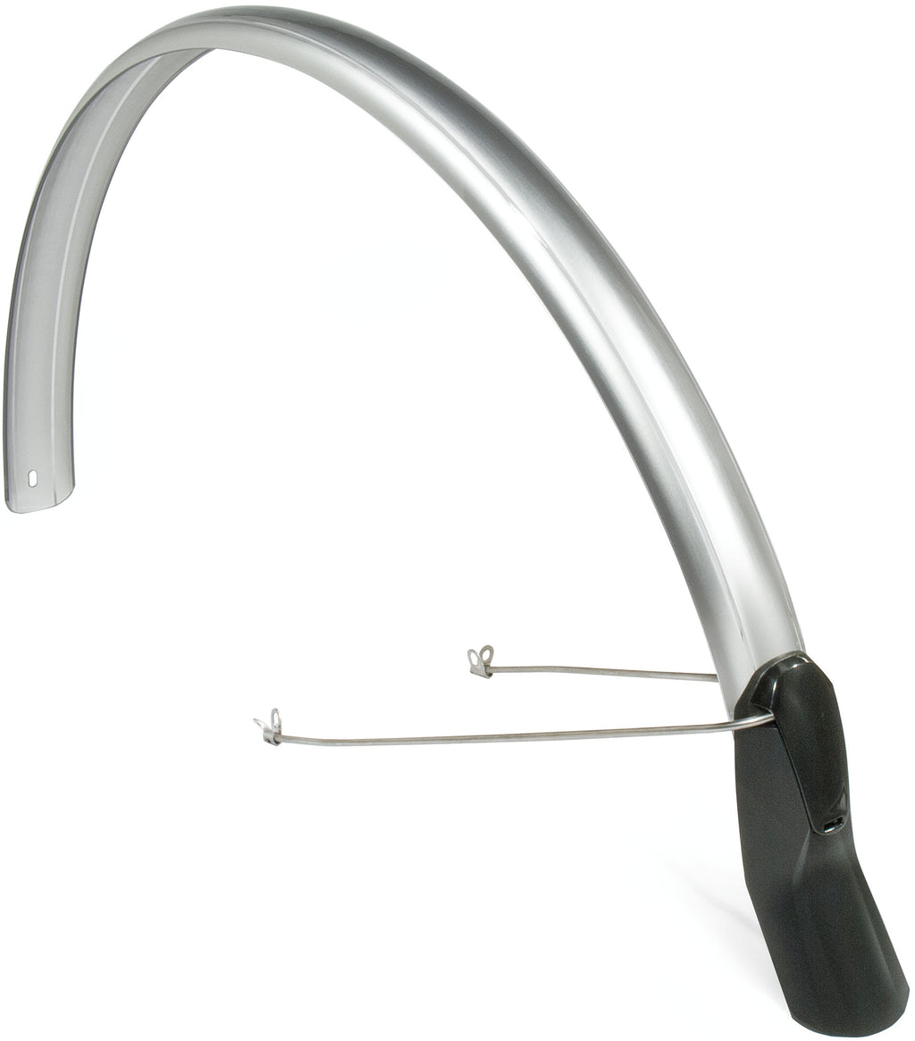 Spatbordset Eurofender Scatto 28" x 51 mm - zilver