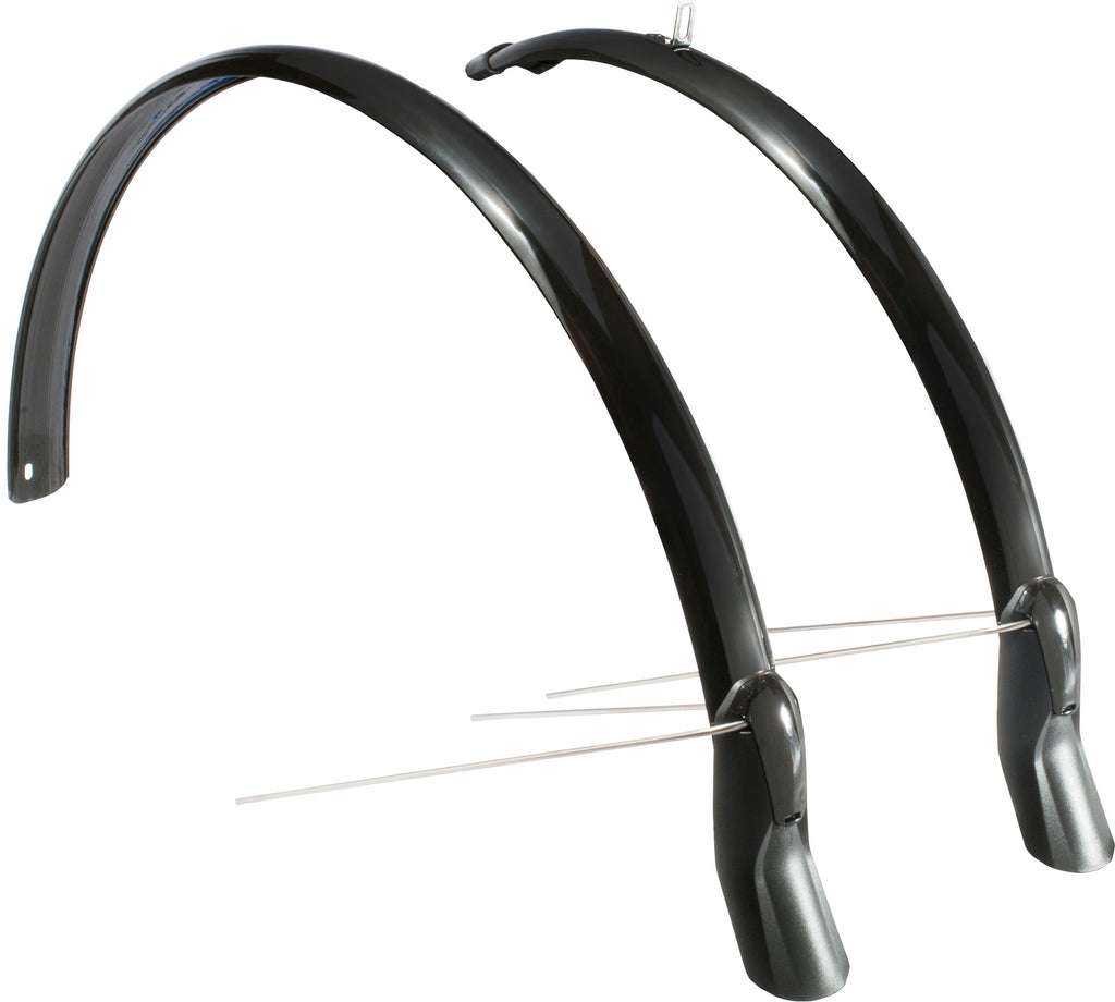 Spatbordset Eurofender Scatto 28" x 51 mm - zwart
