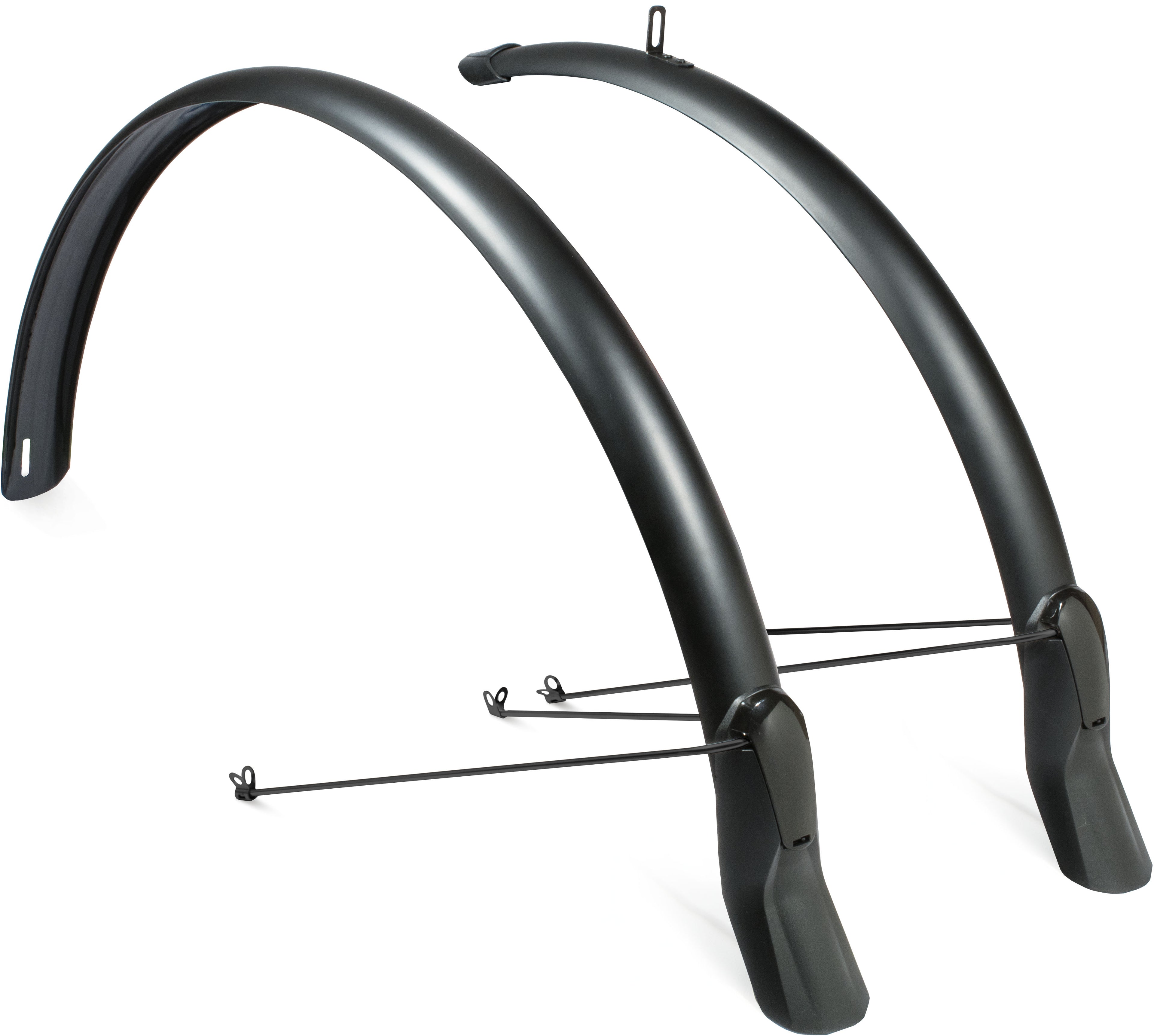 Spatbordset Eurofender Scatto 28" x 51 mm - mat zwart