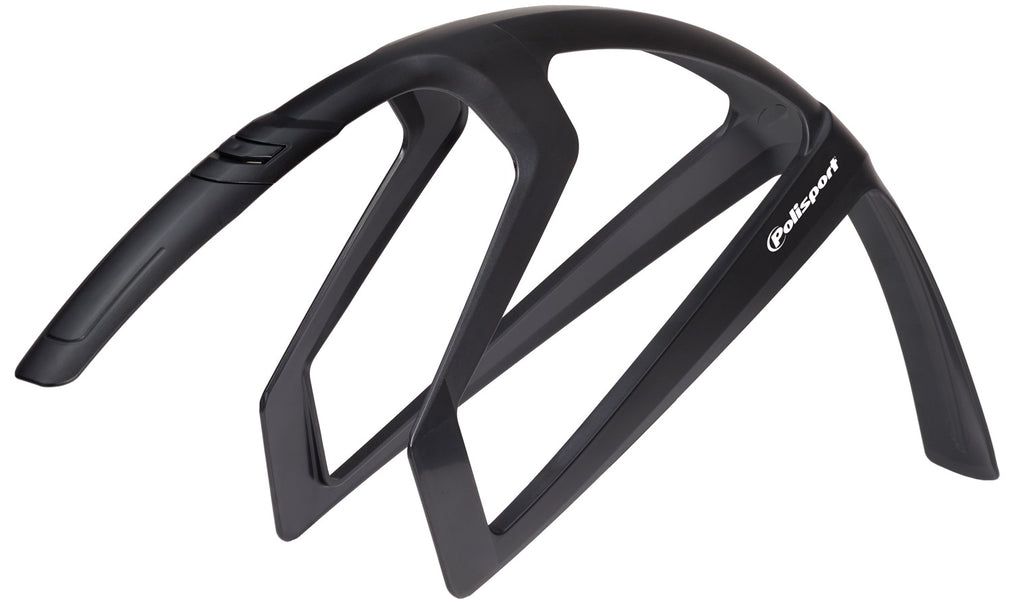 Spatbordset 28" Polisport R-Mud 32mm - zwart