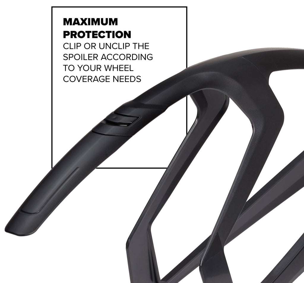 Spatbordset 28" Polisport R-Mud 32mm - zwart