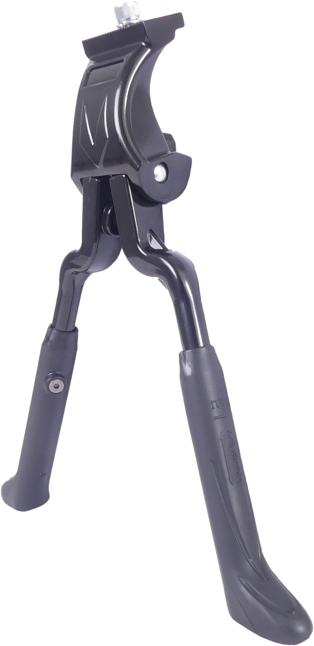 Middenstandaard 24/28" 2-poot aluminium - zwart