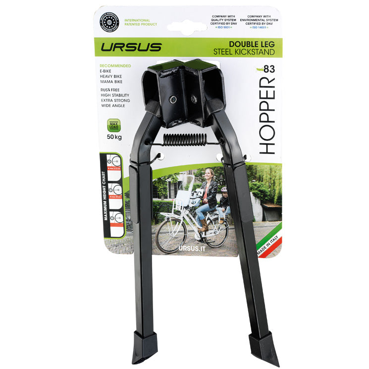 Middenstandaard 28" Ursus Hopper 2-poot  300mm - zwart