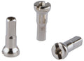 Spaaknippel Alpina 14G - ø9mm / M2.3 / 14mm lang - messing nikkel (144 stuks)