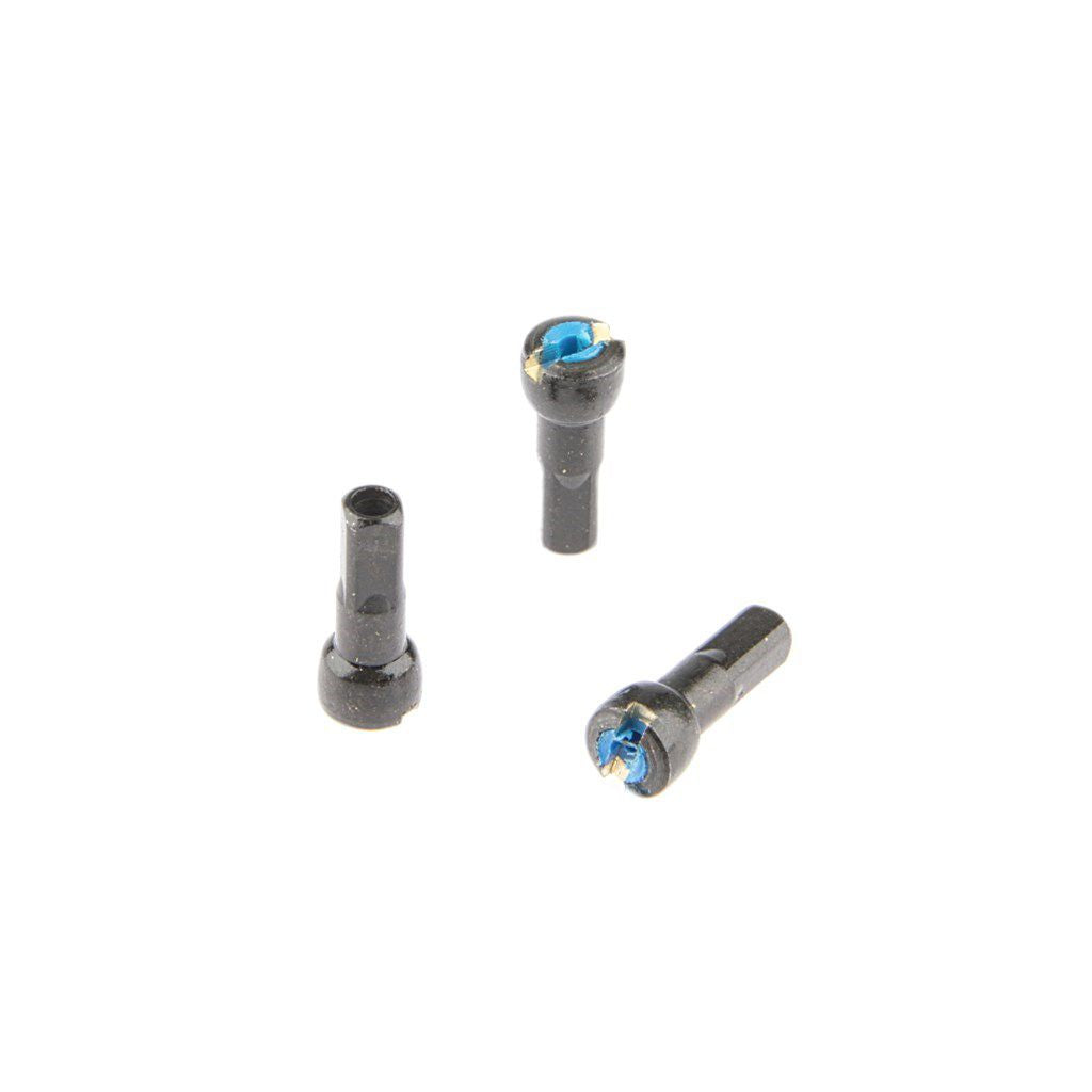 Spaaknippel met ronde kop Alpina 14G/15.0mm/4/Fg 2.3 ABS/messing - zwart (144 stuks)
