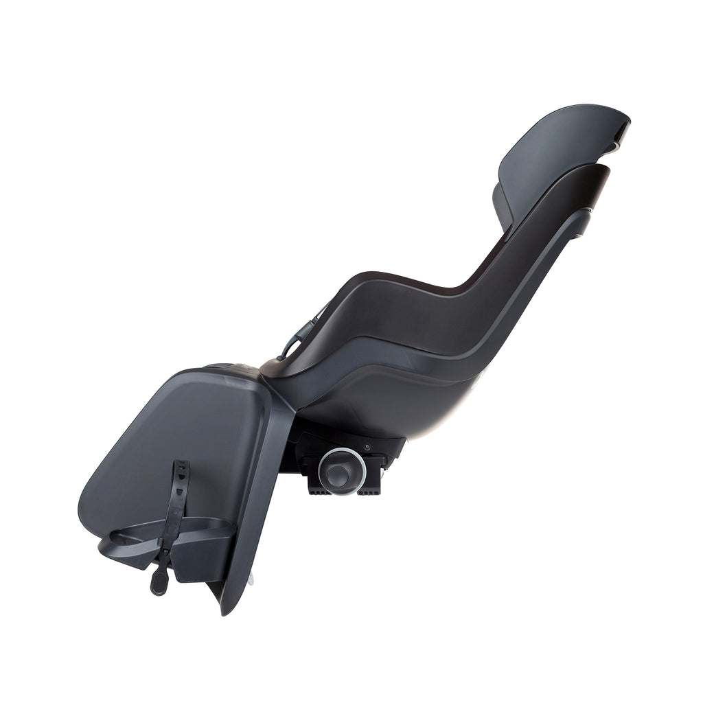 Kinderzitje achter Bobike Go Maxi RS met dragerbevestiging (CFS) en slaapstand - urban black