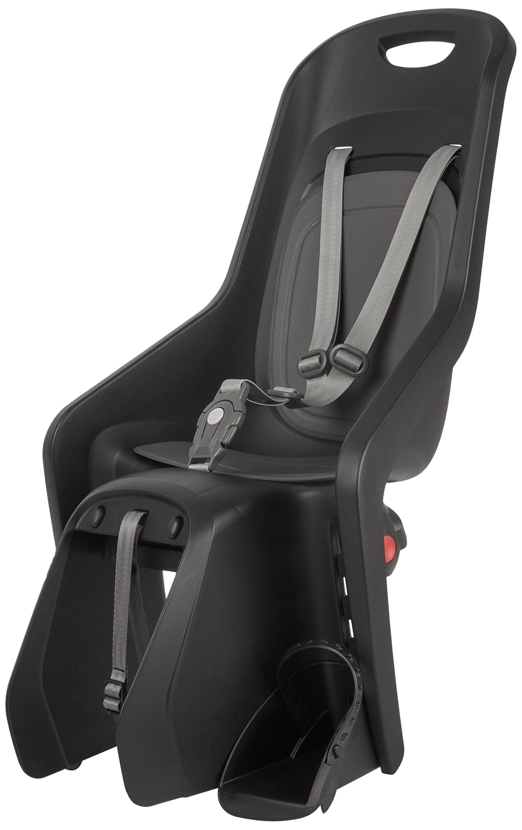 Kinderzitje achter Polisport Bubbly Maxi+ - zwart/donkergrijs - dragermontage (CFS)